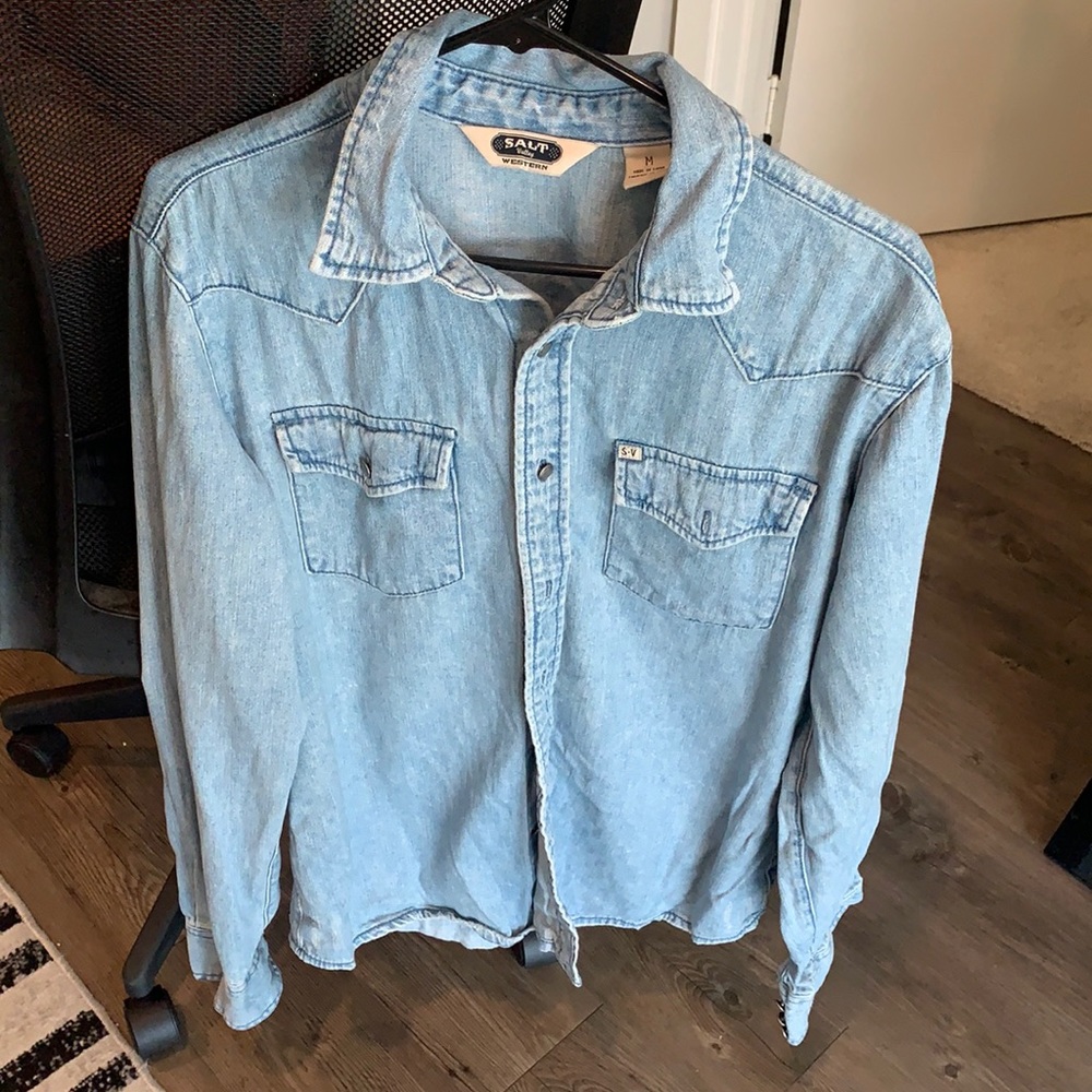 Salt valley denim shirt LS
